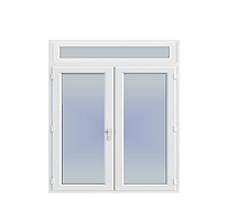 uPVC French Doors with Fan Light